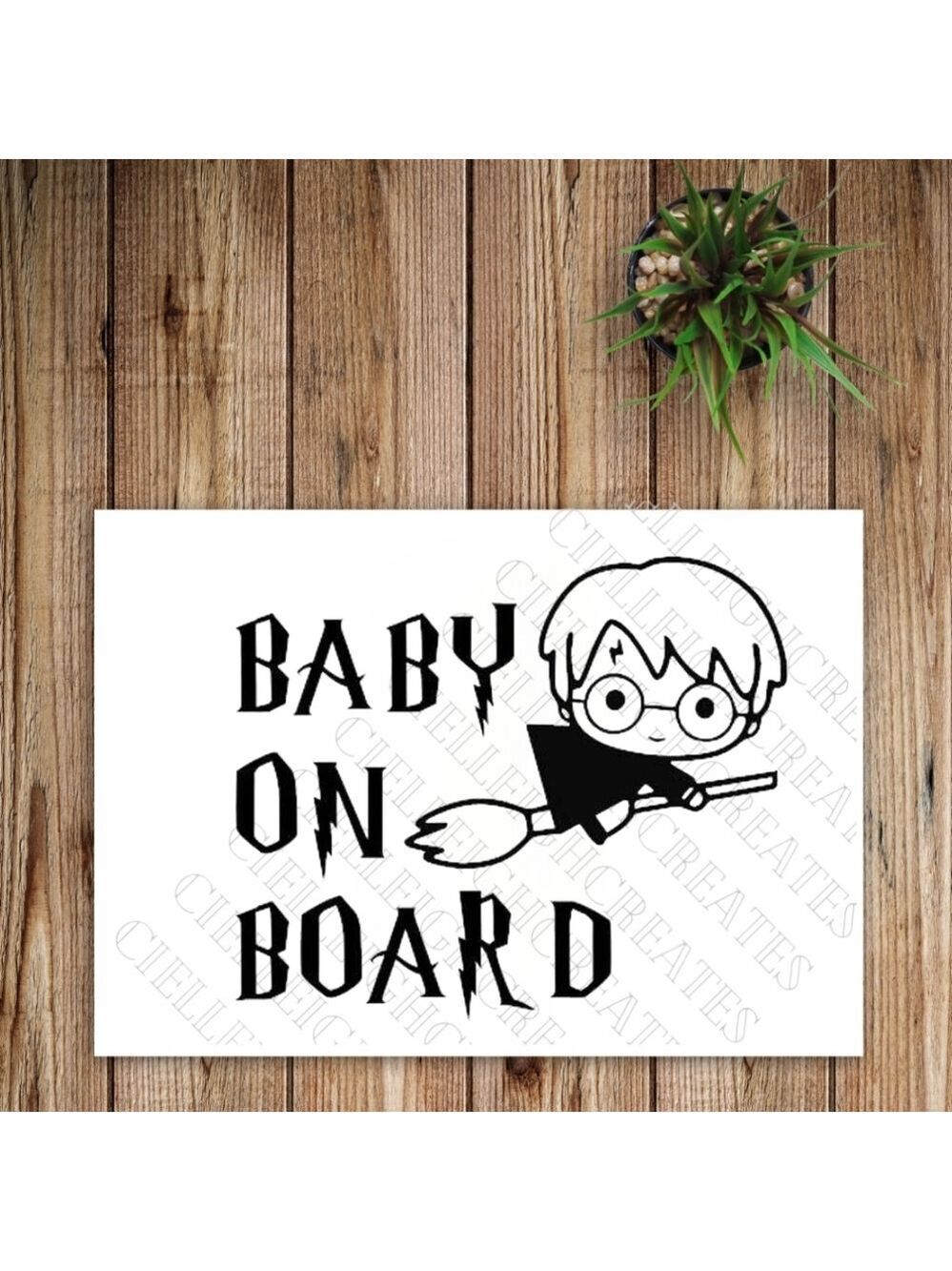 *2 for $20* Harry Potter Baby On Board Vinyl Decal Sticker Handcrafted